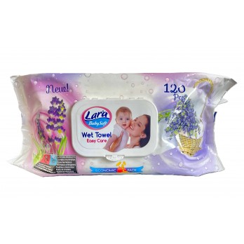 Lara Baby Soft VLHČENÉ UBROUSKY Easy Care - 120 ks