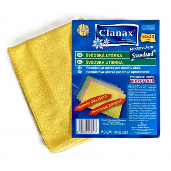 ŠVÉDSKÁ ÚTĚRKA Clanax Standard - 40x40cm, žlutá