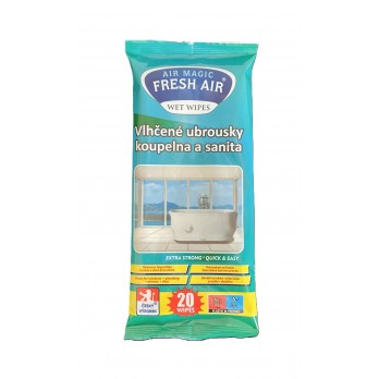 VLHČENÉ UBROUSKY koupelna a sanita - 20 ks