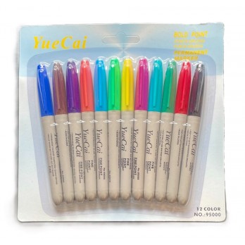 FIXY BAREVNÉ Permanent Market - 12 barev