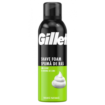 Gillette PĚNA NA HOLENÍ Classic Lime pro muže s vůní limetky - 200 ml