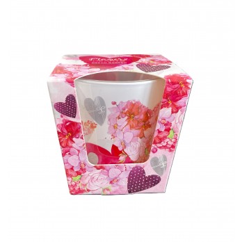 FLOWER HEARTS SVÍČKA VE SKLE - Dream garden, 115 g