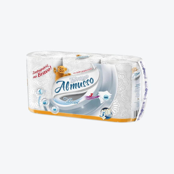 Almusso Bravo Kuchyňské utěrky 3 vrstvé 3 role