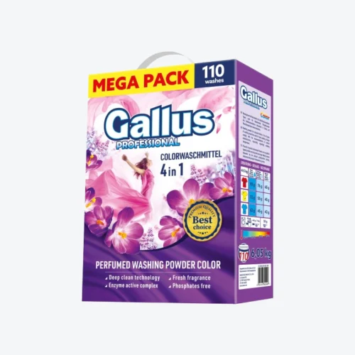 Gallus Prací prášek 4v1 barevné prádlo 110 dávek