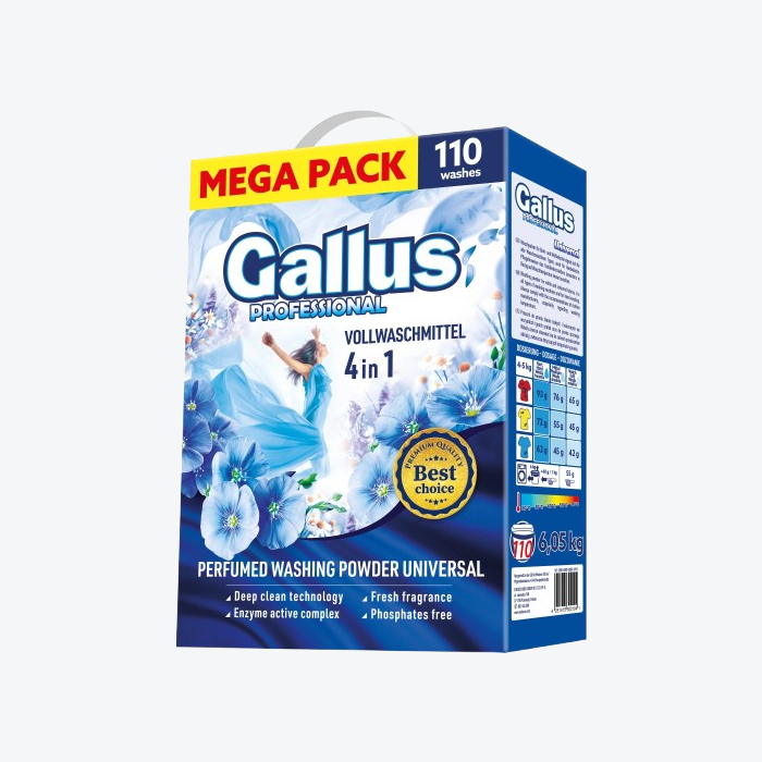 Gallus Prací prášek 4v1 universal 110 dávek