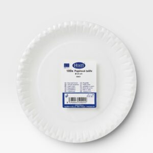 Papírové tácky kulaté 23 cm / 100 ks