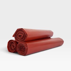 LDPE pytle červené 1000 x 1300 mm 80 mikronů 200L / 5 ks role