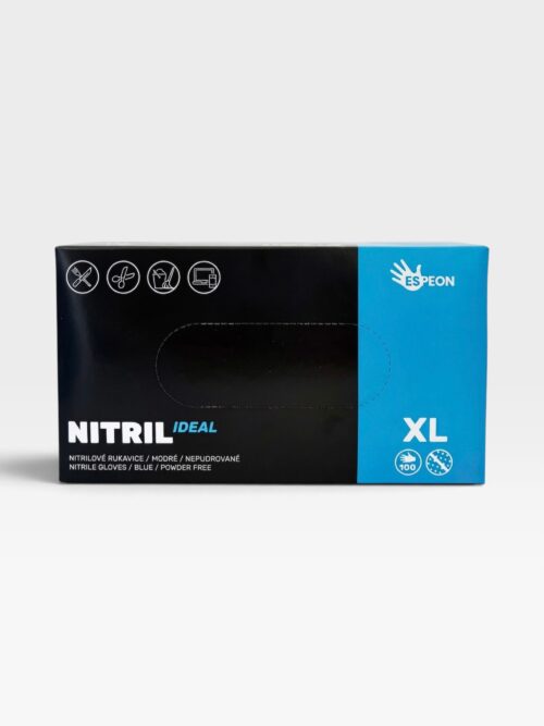 Rukavice nitrilové modré - XL / 100 ks