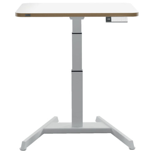 Výškově nastavitelný elektrický stůl Leitz Ergo – 80 x 60 cm / bílá