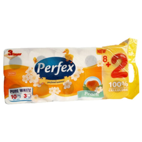 10643-large_default Papír toaletní Perfex Deluxe s vůní broskve / 3-vrstvý 10 ks