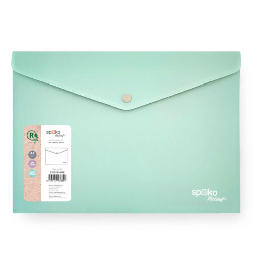 10946-large_default Spisové desky s drukem Spoko ReLeaf Soft touch - A5 / mentolofá