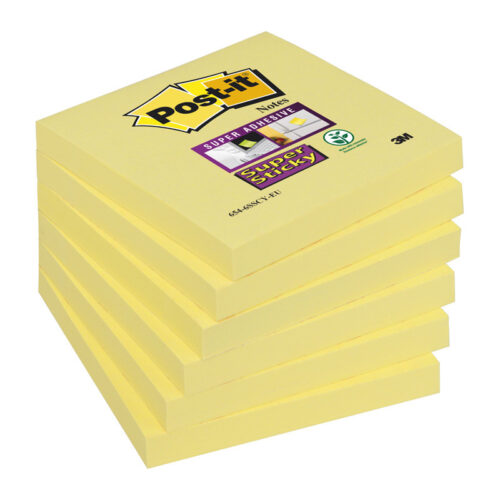 11159-large_default Samolepicí bločky Post-it silně lepicí - 76 x 76 mm / 90 lístků / žlutá