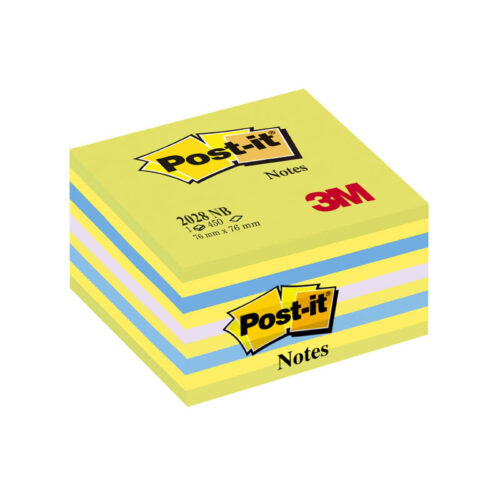 11260-large_default Samolepicí bločky Post-it kostky - zelená, žlutá, modrá, fialová / 450 lístků