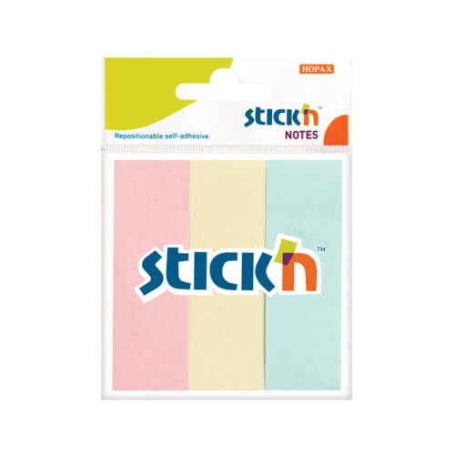 11501-large_default Samolepicí záložky Stick´n by Hopax - 25 x 76 mm / 3 x 50 lístků / pastelové barvy