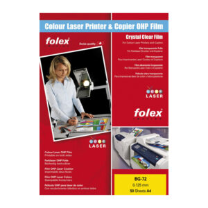 Fólie Folex - folie BG 72 pro barevné laserové tiskárny / 50 ks