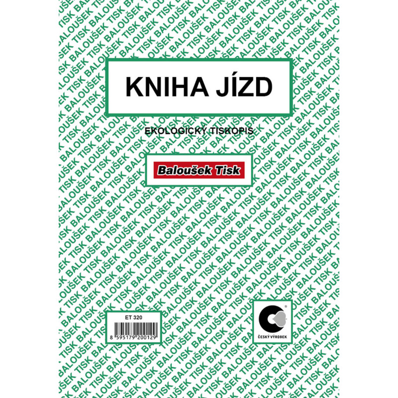 11647-large_default Kniha jízd firemního i soukromého vozidla Baloušek A5 / 52 listů / ET320