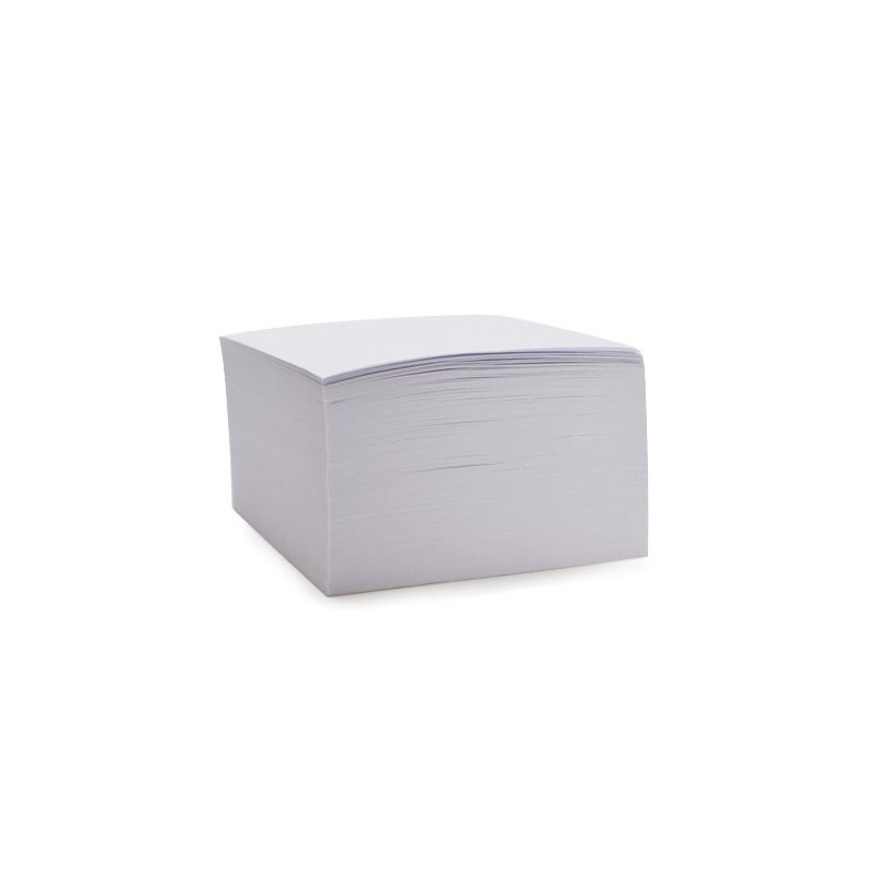 Záznamní kostka bílá - 8,5 x 8,5 x 5 cm / lepená vazba