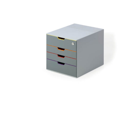 11902-large_default Zásuvkový box VARICOLOR® SAFE - 4 zásuvky + zámek / šedá