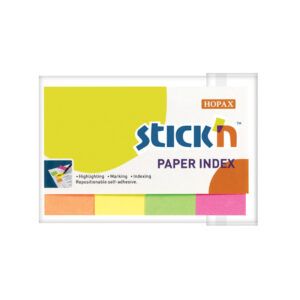 12112-large_default Samolepicí záložky Stick´n by Hopax - 20 x 50 mm / 4 x 50 lístků / neon