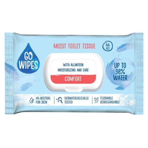 Papír toaletní vlhčený GoWipes Comfort / 44 ks