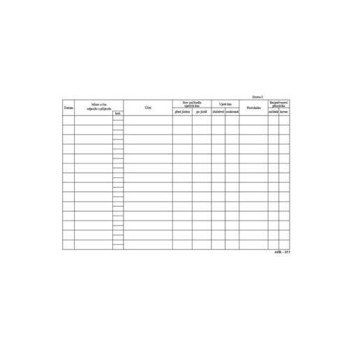 1236-large_default MSK 7400311 kniha jízd firemní vozidlo 20 listů A5
