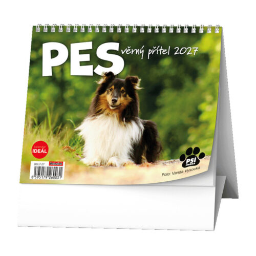 12559-large_default Kalendář stolní MINI - Pes, věrný přítel / BSL7