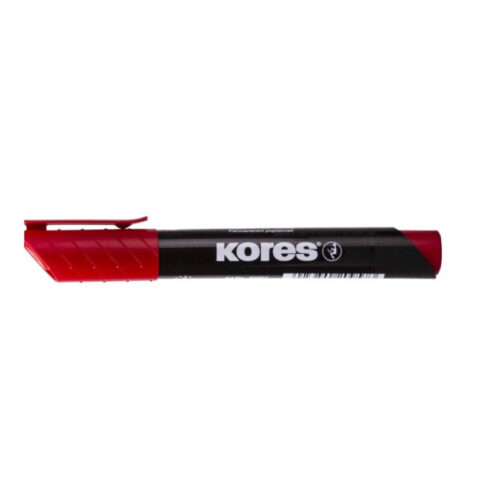 12878-large_default Popisovač Kores K-Marker Permanent - červená / kulatý hrot