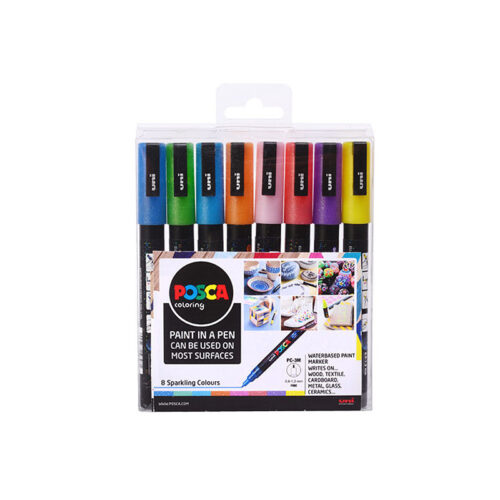 13690-large_default Posca popisovač - sada 8 ks / třpytivé barvy