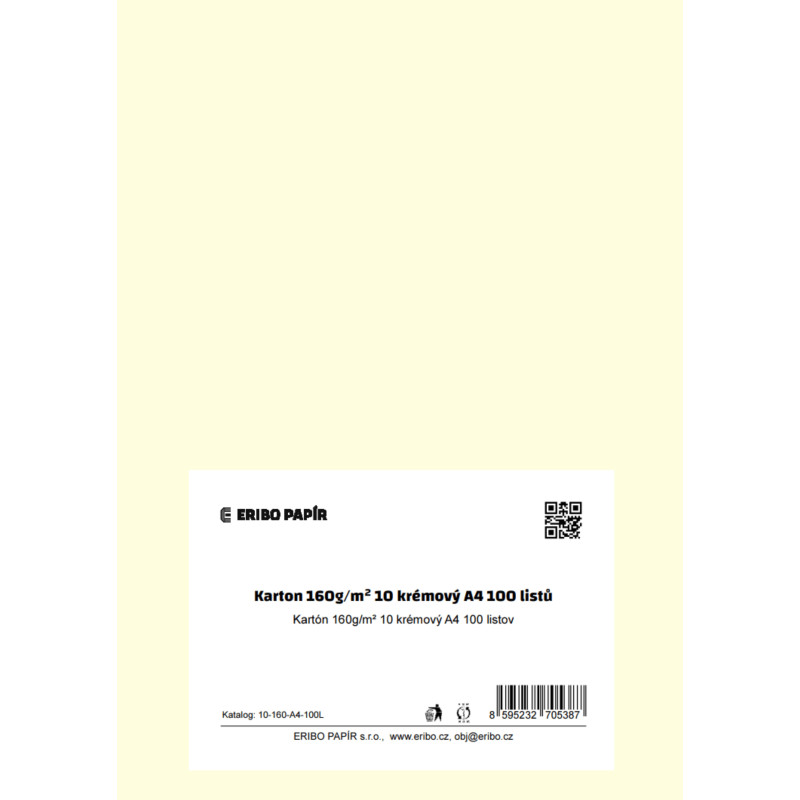 13953-large_default Barevný karton - A4 / 160 g / vanilková