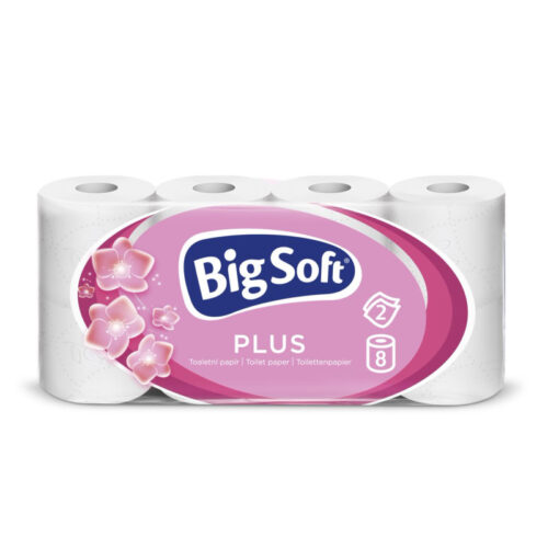 Papír toaletní Big Soft Plus 2-vrstvý / 8 ks