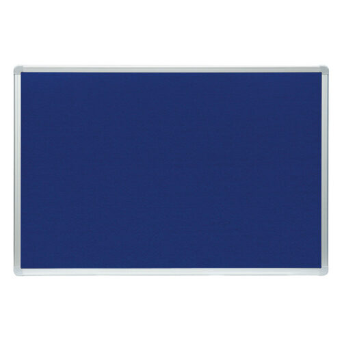 Tabule filcová v hliníkovém rámu ARTA - 100 x 150 cm / modrá