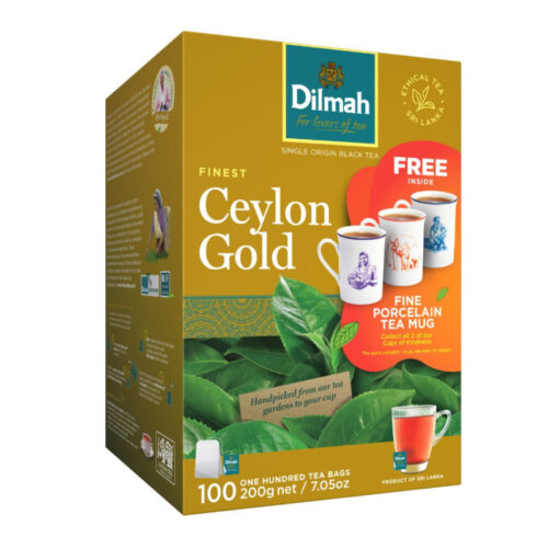15077-large_default Čaj DILMAH Ceylon Gold / 100 ks + hrneček