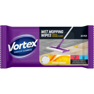 15523-large_default Vlhčené ubrousky Vortex na vytírání - Citrus / 15 ks