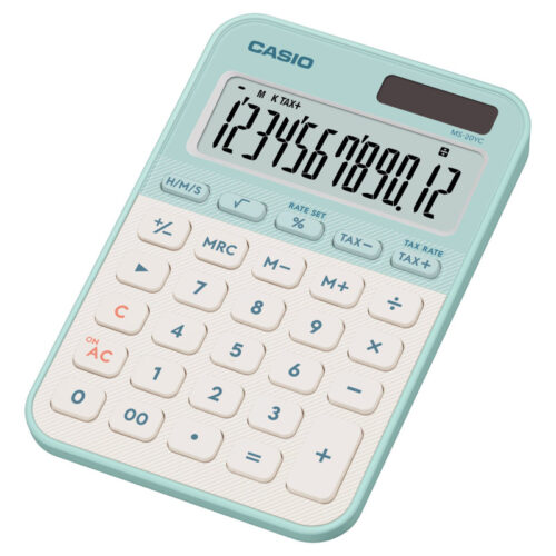 15620-large_default Kalkulačka Casio MS 20 YC - 12 míst / zelená