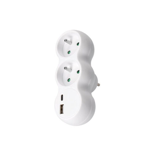 15650-large_default Rozbočovací zásuvka 2 x USB A+C 20W - bílá