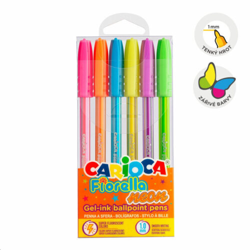 15792-large_default Gelový roller Carioca Fiorella - 6 ks / mix neon