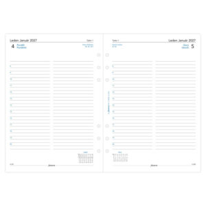 Náhradní vložka do diářů Filofax - kalendář A5 / denní