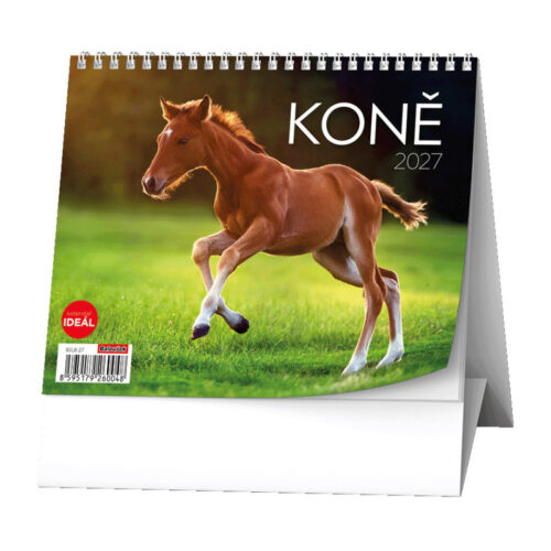 17128-large_default Kalendář stolní MINI - Koně / BSL8