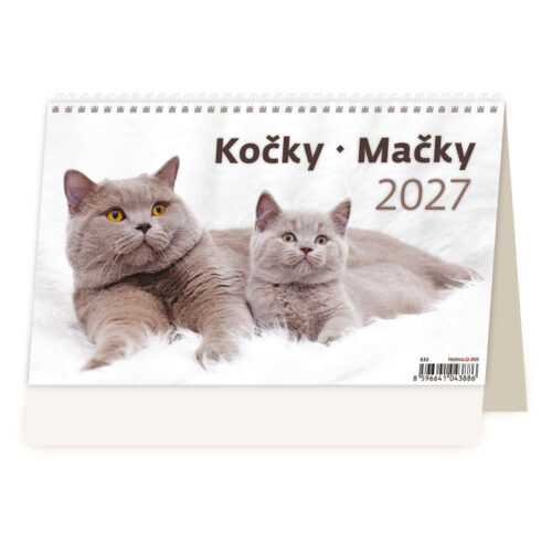 17630-large_default Kalendář stolní - Kočky / S34