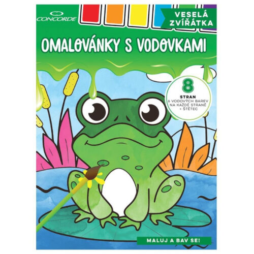 17680-large_default Omalovánky s vodovkami CONCORDE - Veselá zvířátka