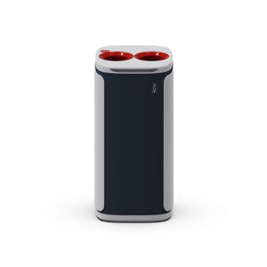 Odpadkový koš KOBRA WASTEE na kov - 60 L / červená