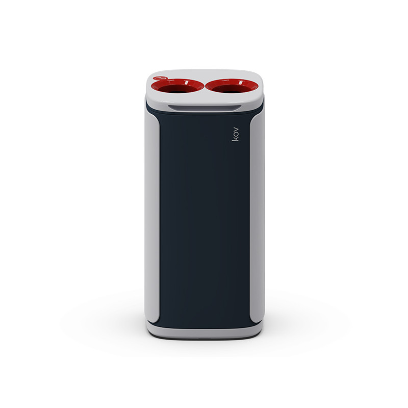 Odpadkový koš KOBRA WASTEE na kov - 60 L / červená