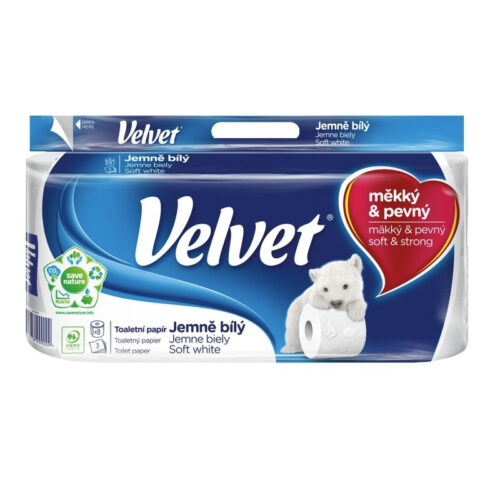 2186-large_default Papír toaletní Velvet white 3-vrstý / 8 ks