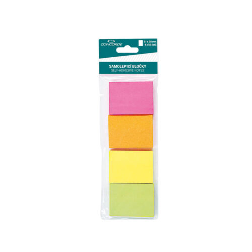 2307-large_default Samolepicí bločky Concorde neonové - 51 mm x 38 mm / 4 ks