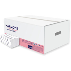 Papírové ručníky skládané Z-Z Harmony bílé / 2-vrstvé / 150 ks