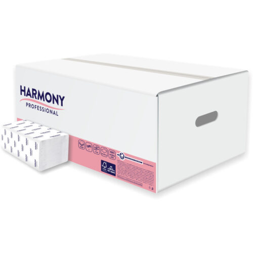 2561-large_default Papírové ručníky skládané Z-Z Harmony bílé / 2-vrstvé / 150 ks