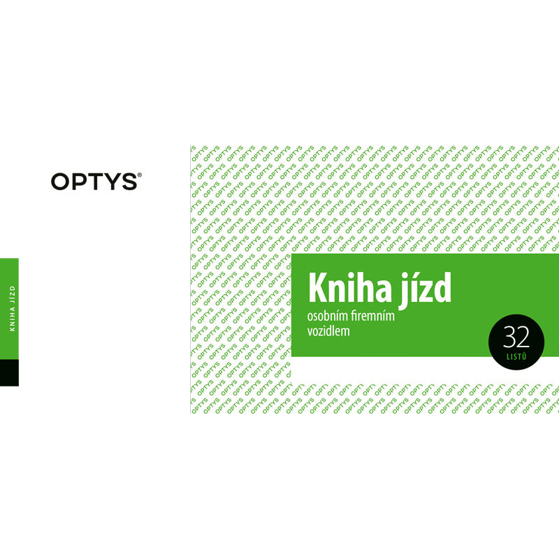 Optys 1171 kniha jízd osobního firemního vozidla 32 listů 1/3 A4