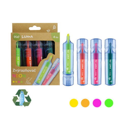 2866-large_default Zvýrazňovač LUMA ECO Neon / sada 4 ks
