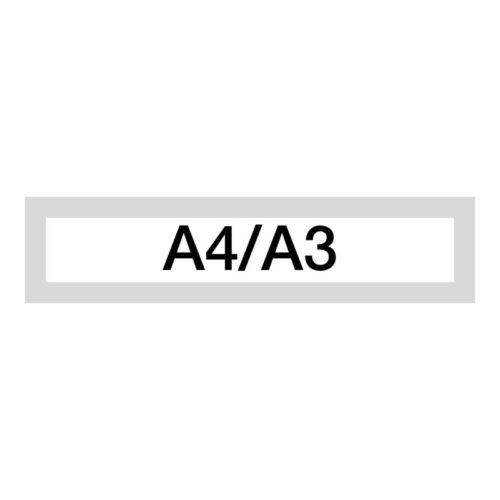 3051-large_default Magnetický informační rámeček LEAN A4/A3 - 317 x 75 mm / šedá / 10 ks