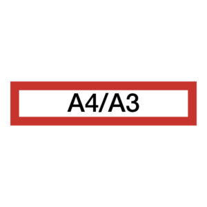 3053-large_default Magnetický informační rámeček LEAN A4/A3 - 317 x 75 mm / červená / 10 ks